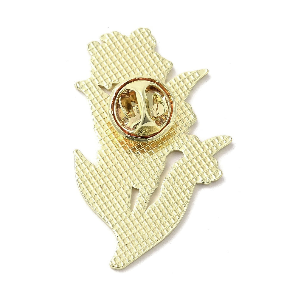 Purple Flowers Pin