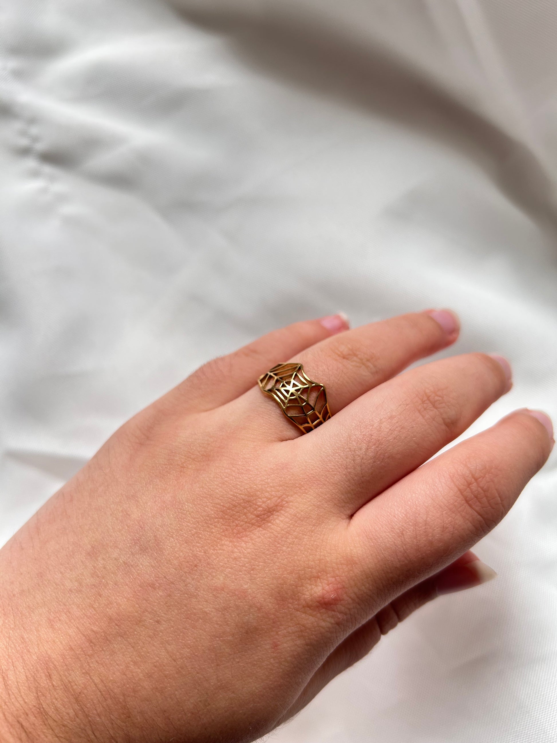 adjustable spiderweb ring