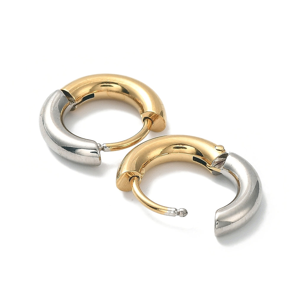 Mixed Metal Hoops 15mm