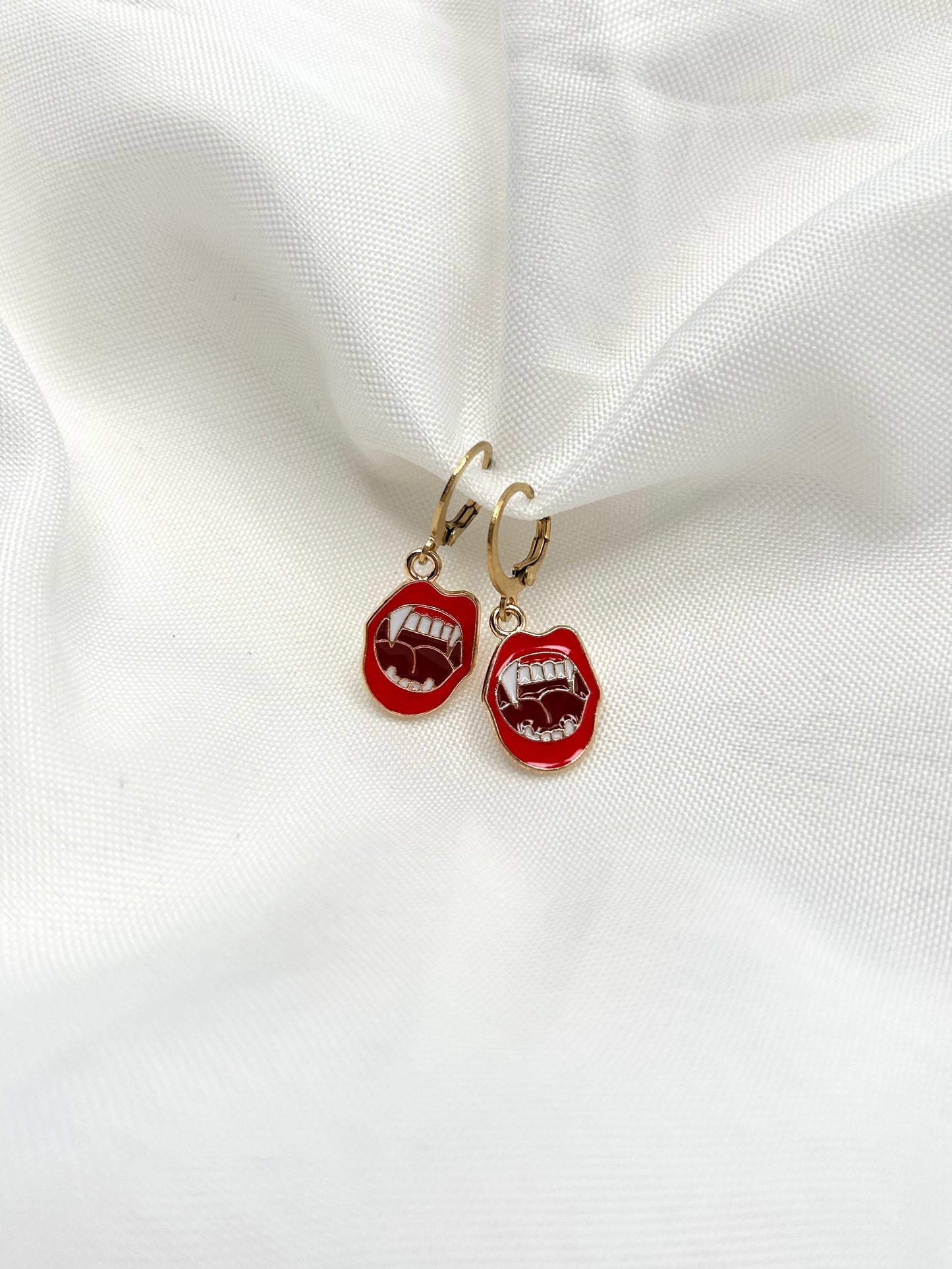 Vampire Teeth Earrings