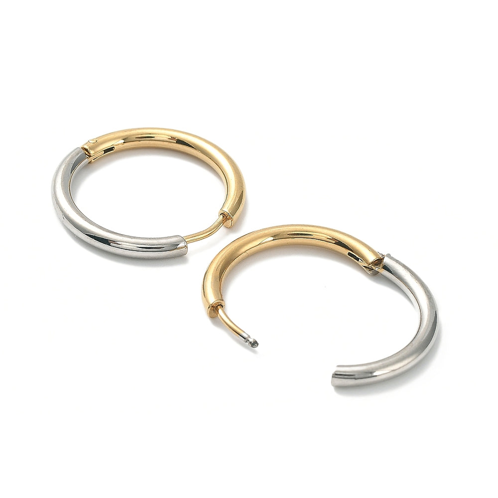 Mixed Metal Hoops 23mm