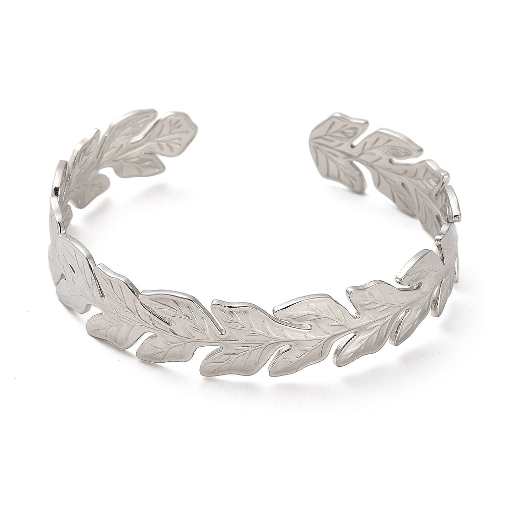 adjustable leaves bangle
