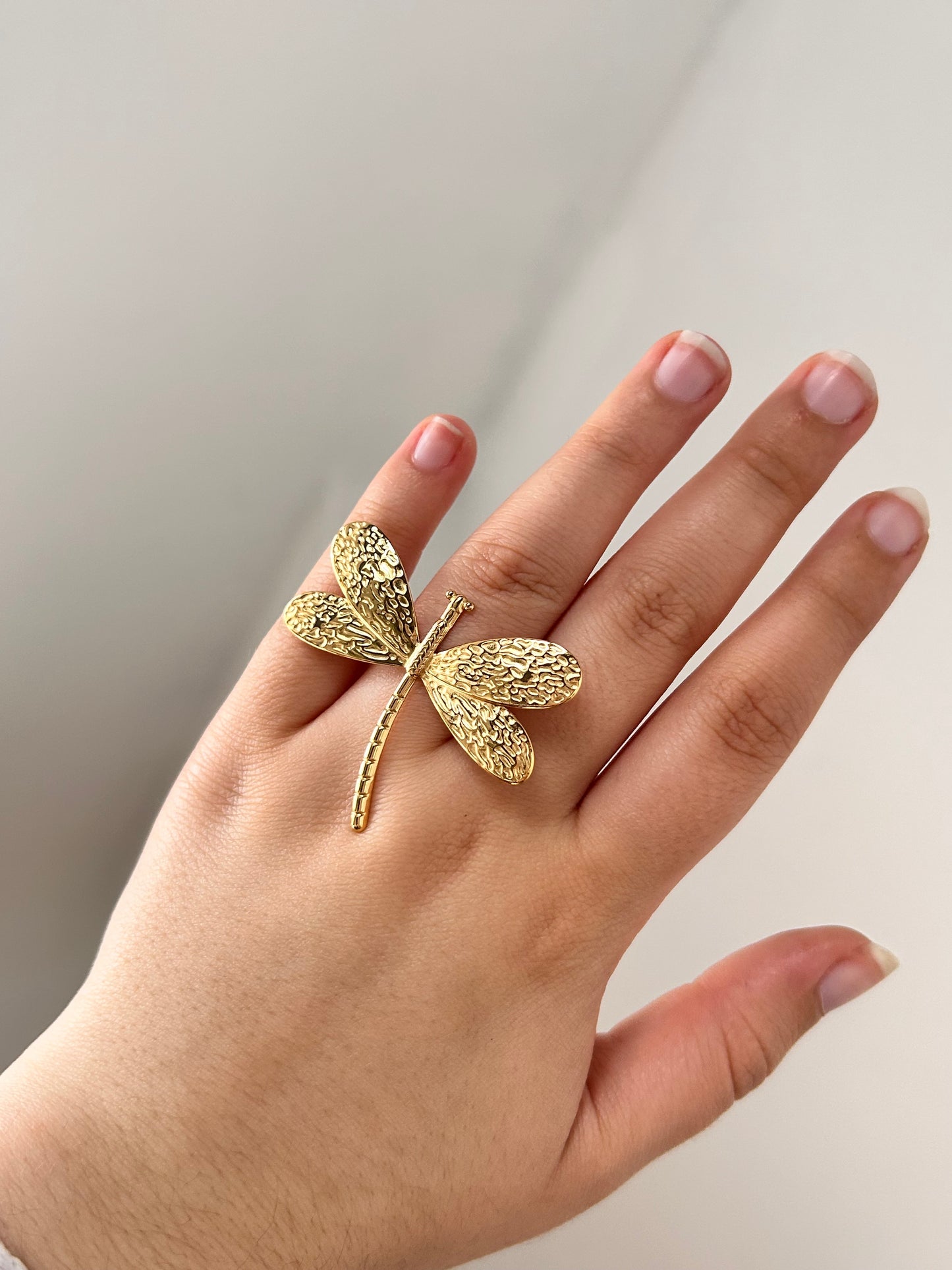 Dragonfly Ring Gold