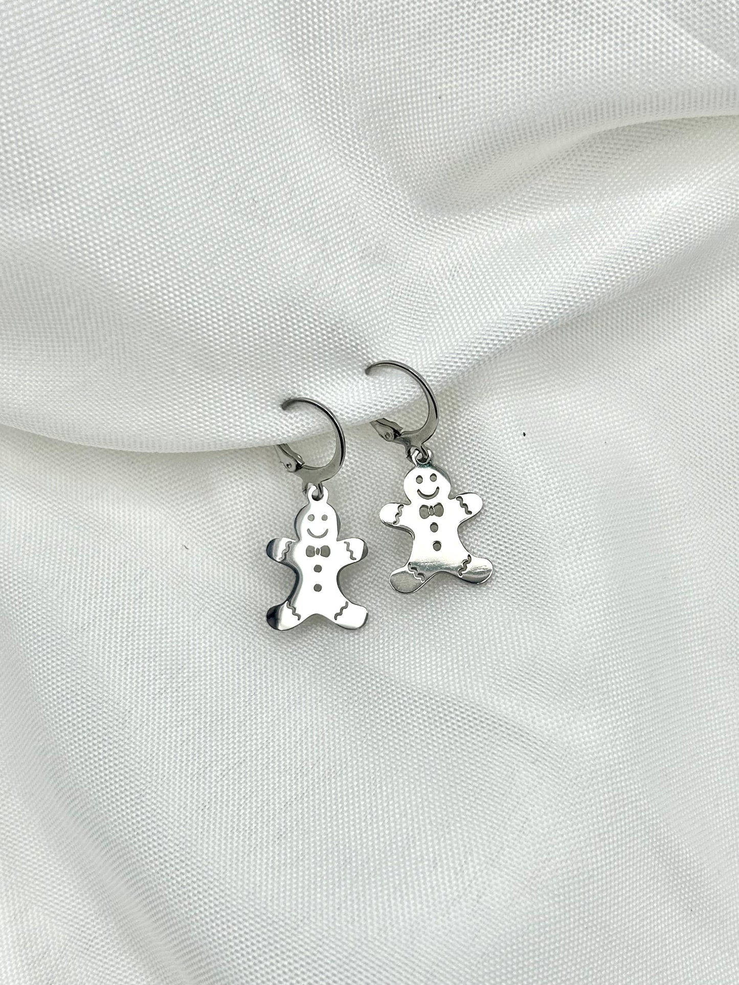 Gingerbread Man Earrings