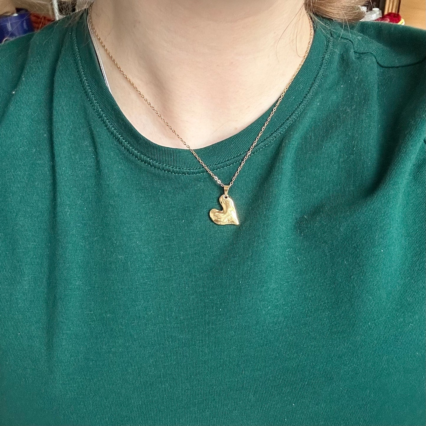 necklace with heart charm