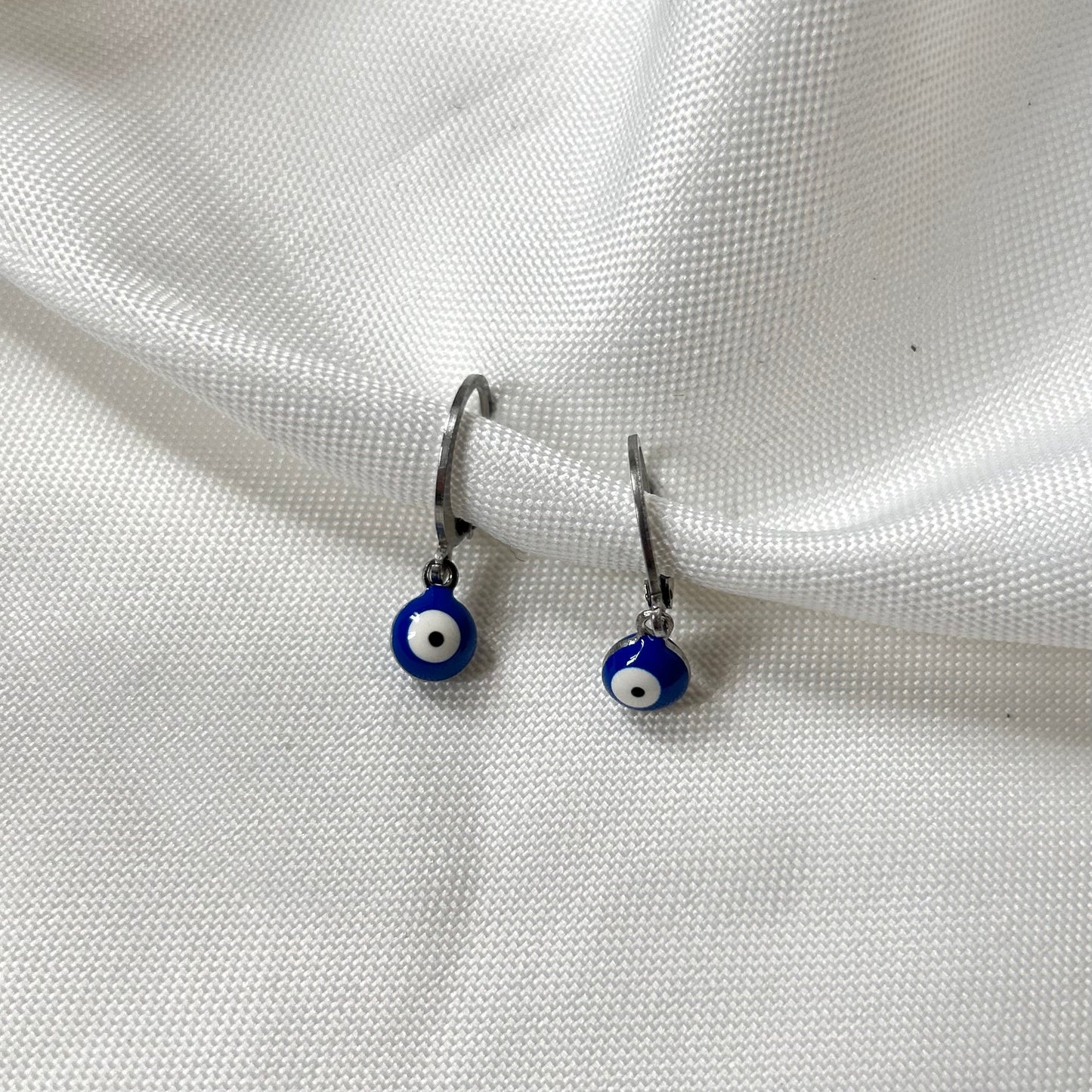 blue evil eye earrings