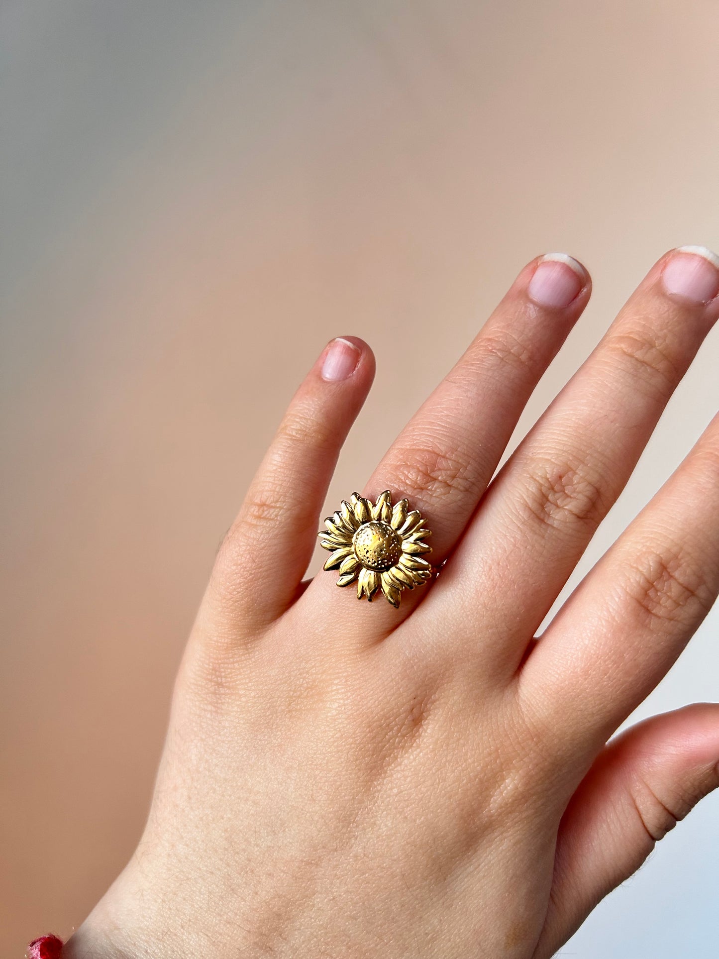 Sunflower Ring Gold