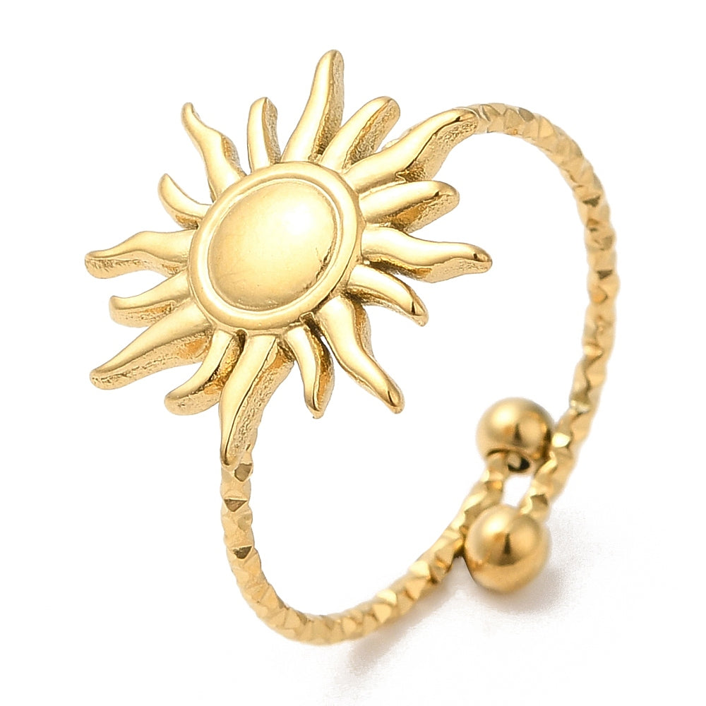 gold sun ring