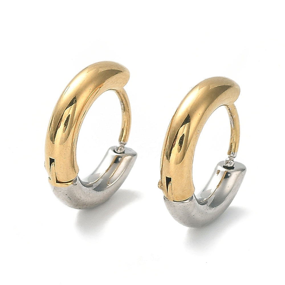 Mixed Metal Hoops 15mm