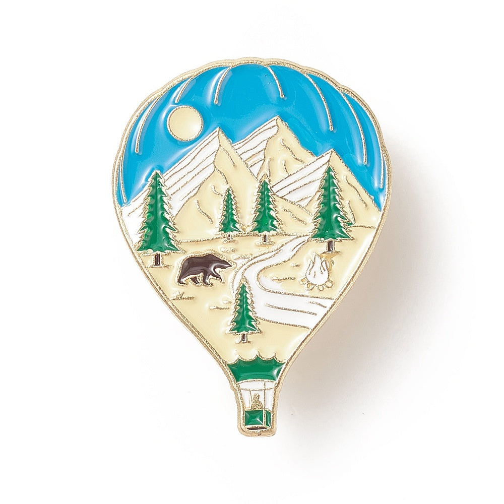enamel pin with nature theme