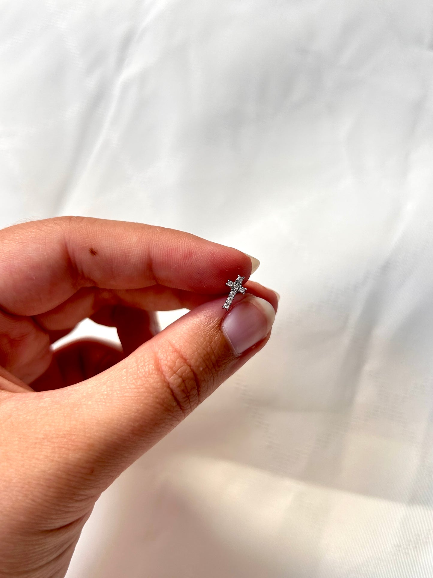 Crystal Cross Piercing