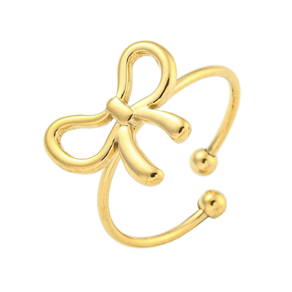 adjustable ring with bow