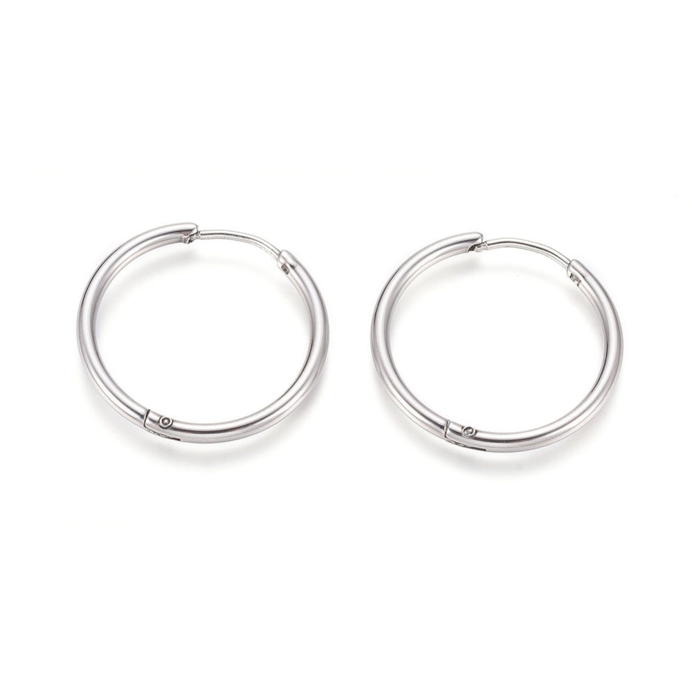 Hoops Silver 25mm