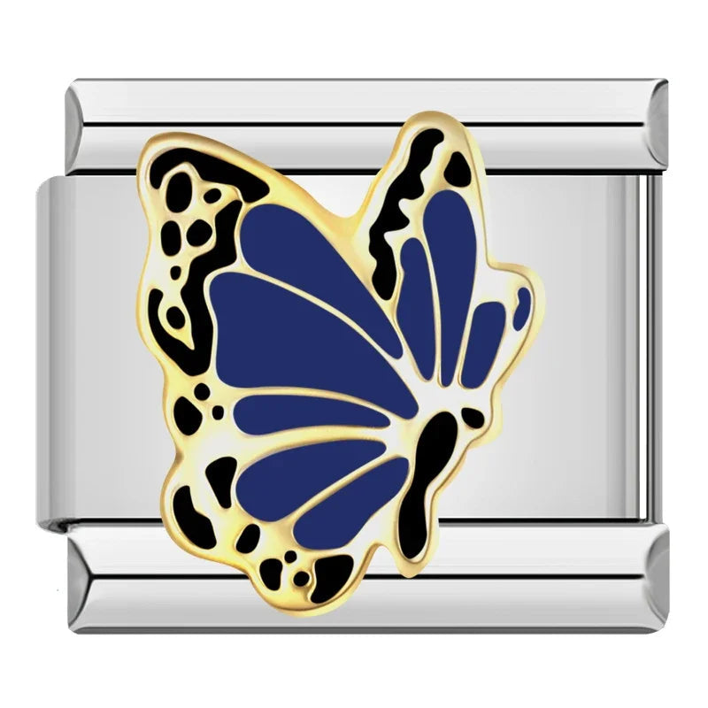 Blue Butterfly Italian Charm