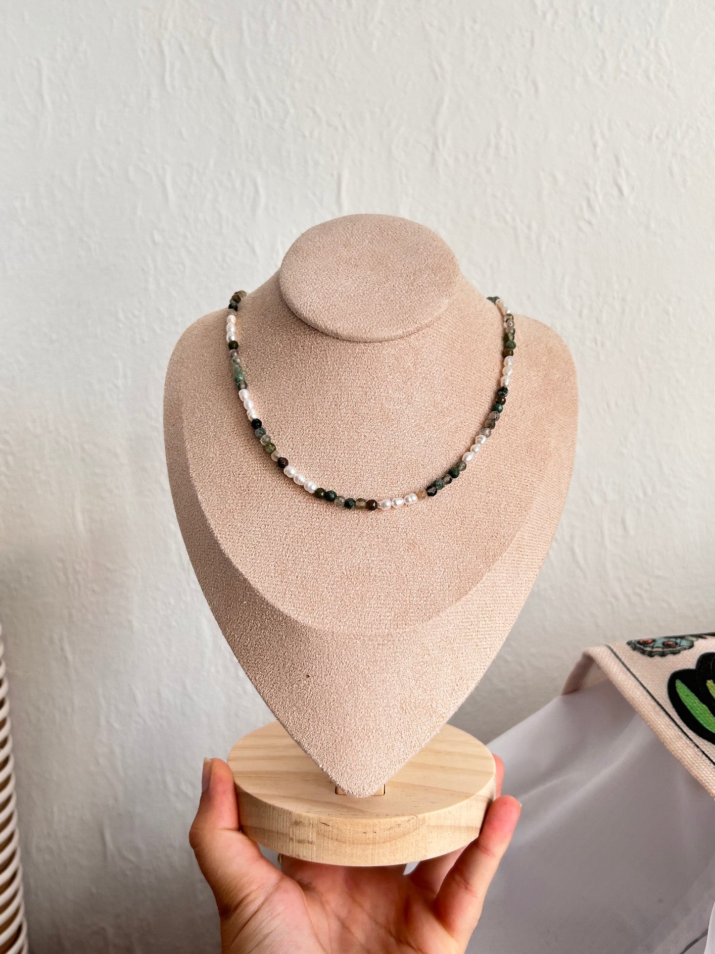 dainty crystal necklace