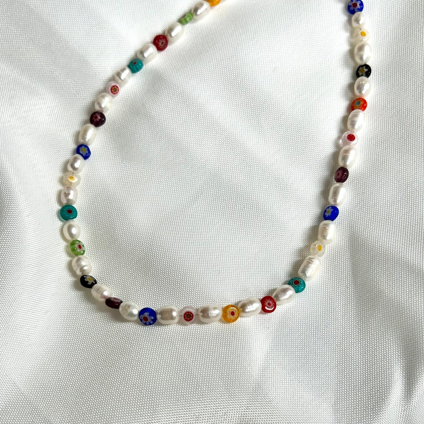 colorful pearl necklace