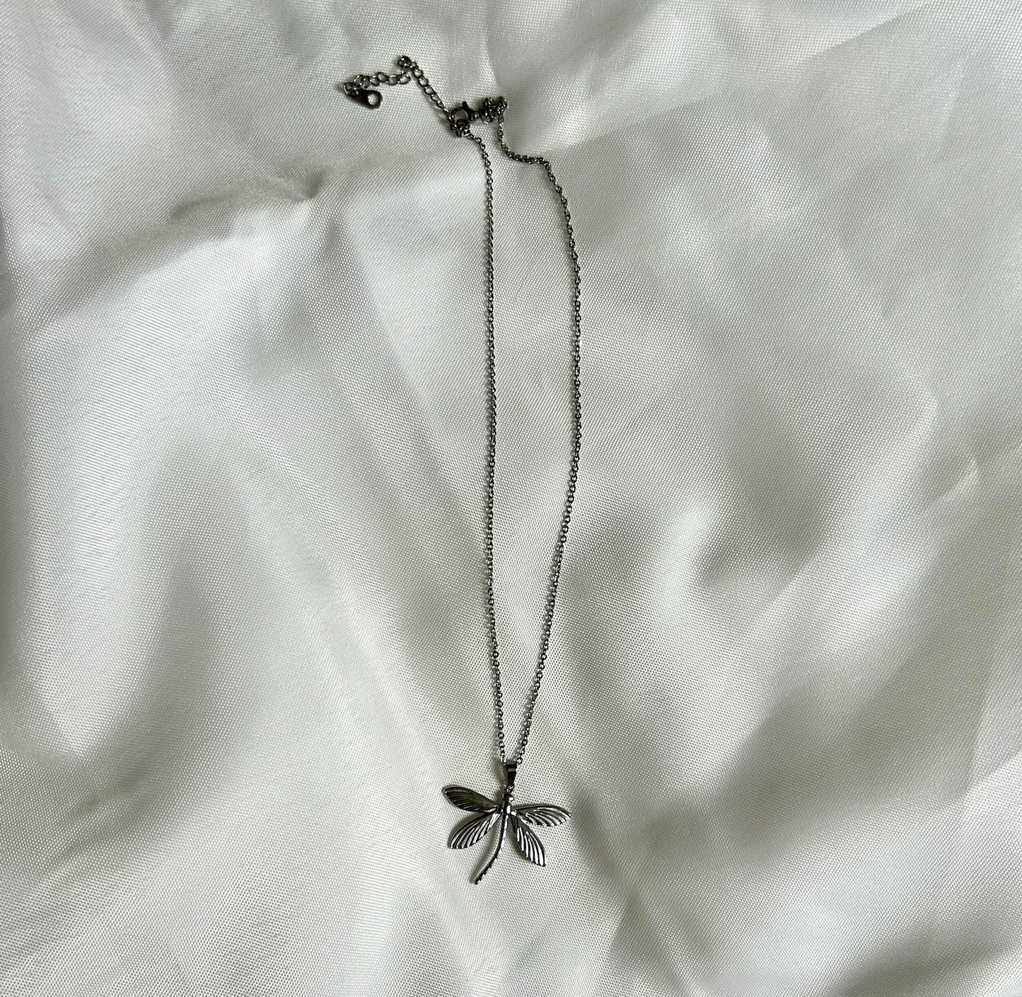 waterproof necklace with dragonfly