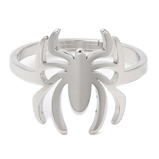 silver spider ring
