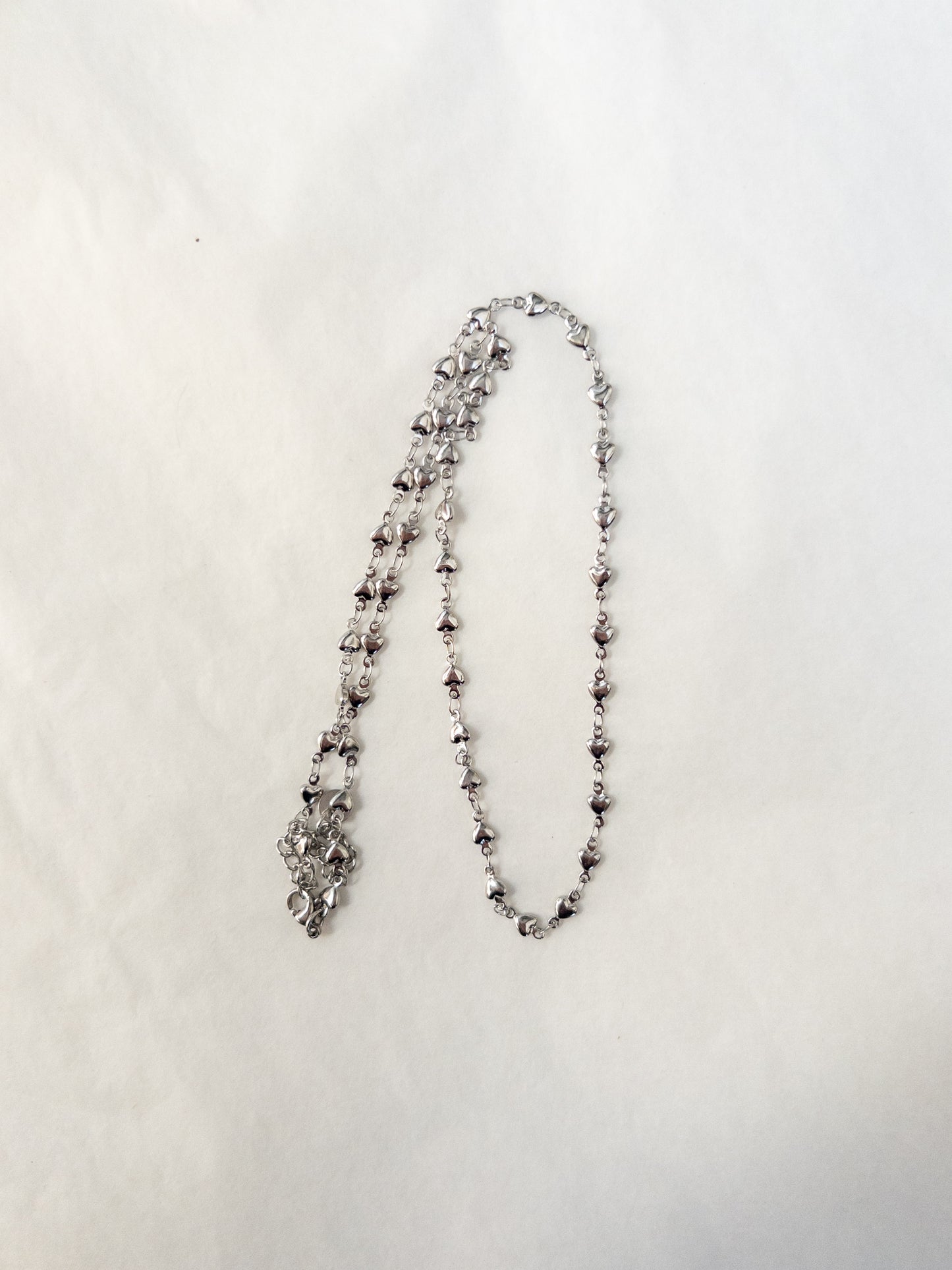 silver stacking necklace