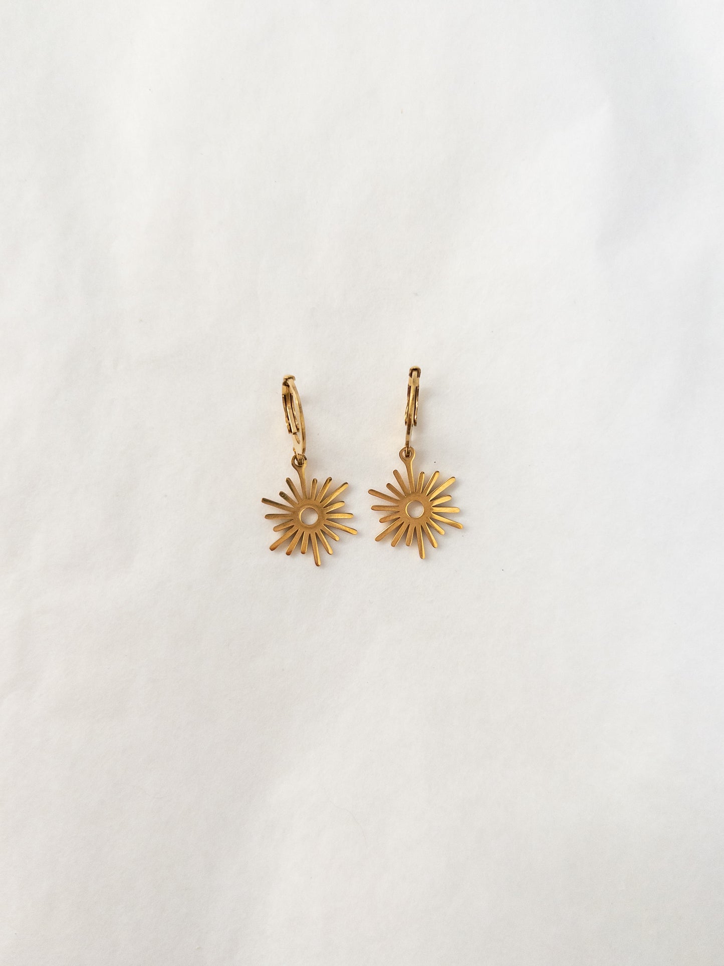 gold sunshine earrings