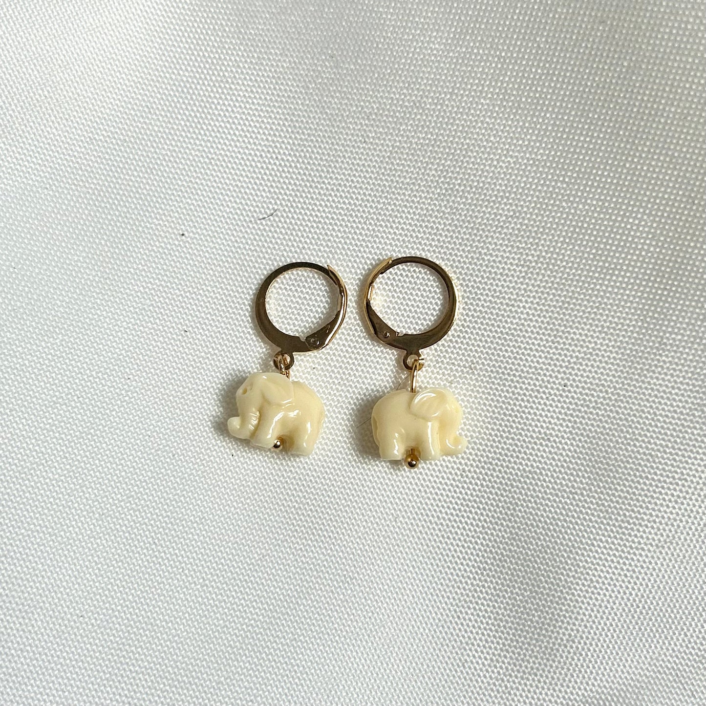 handmade elephant earrings