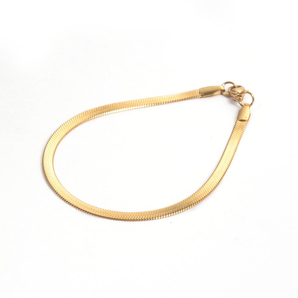 gold snake chain bracelet