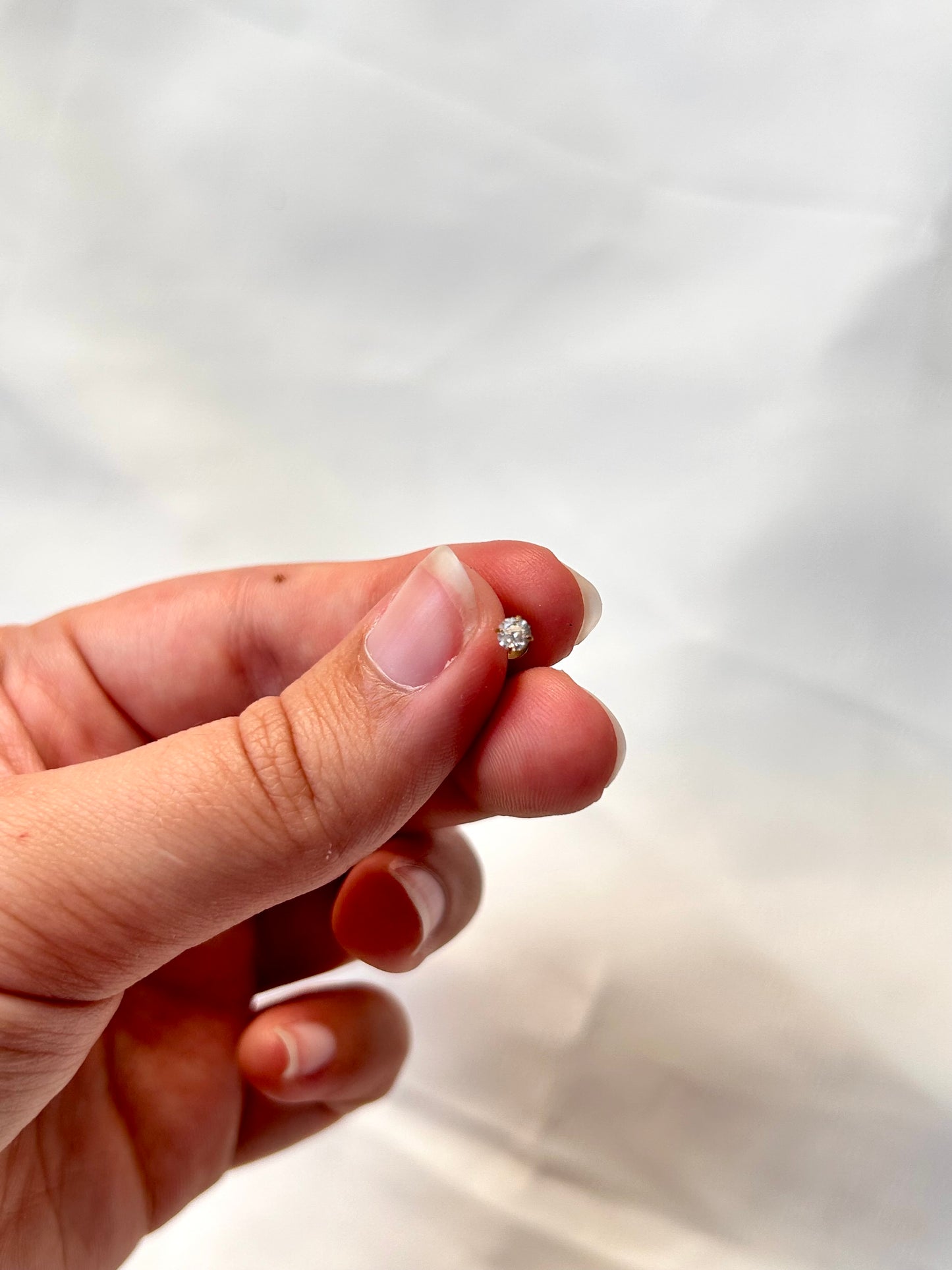 White Crystal Piercing