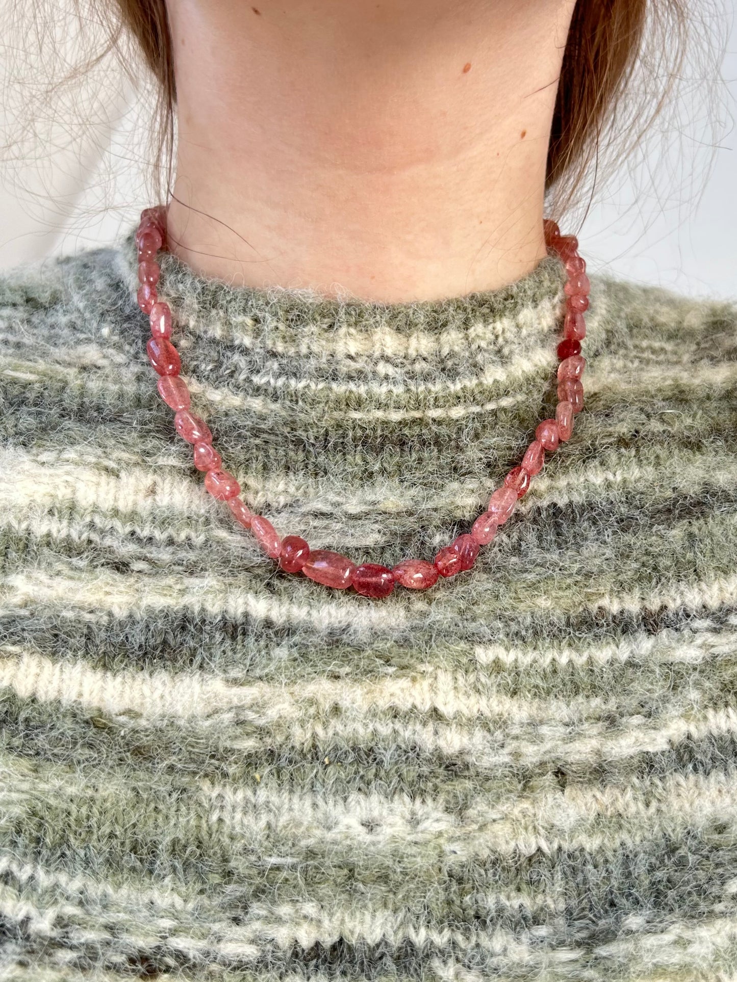 Strawberry Quartz Necklace