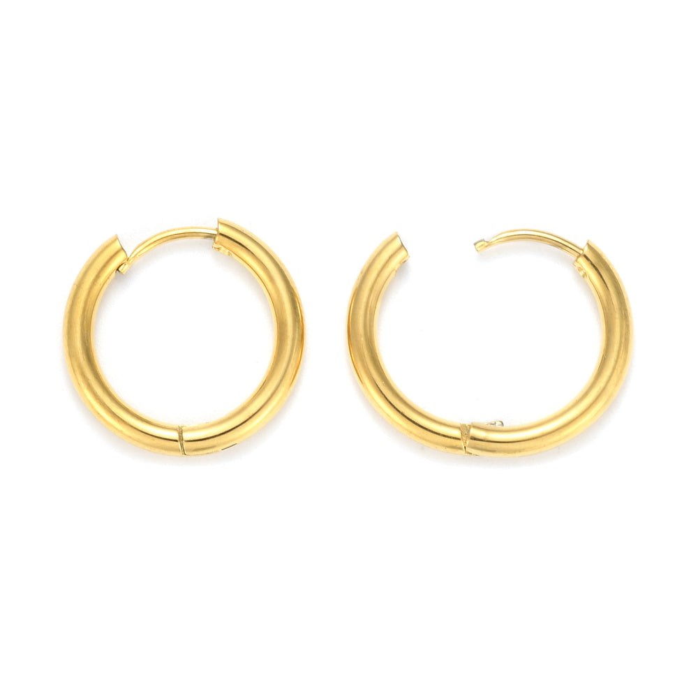 simple gold hoops