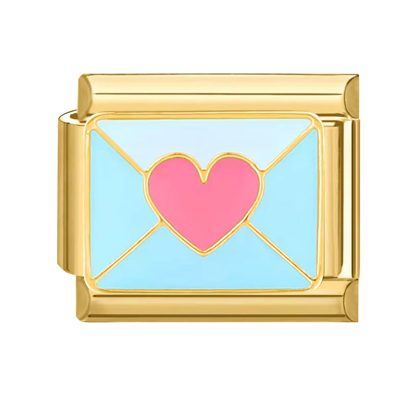 Heart Enveloppe Italian Charm