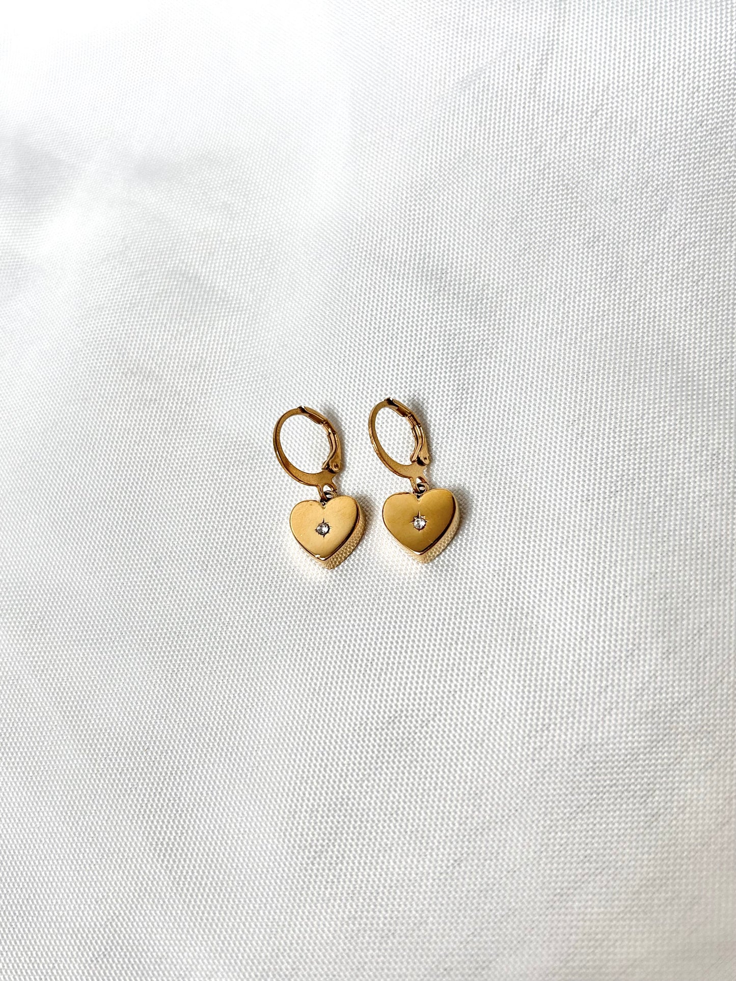 Sparkly Heart Earrings