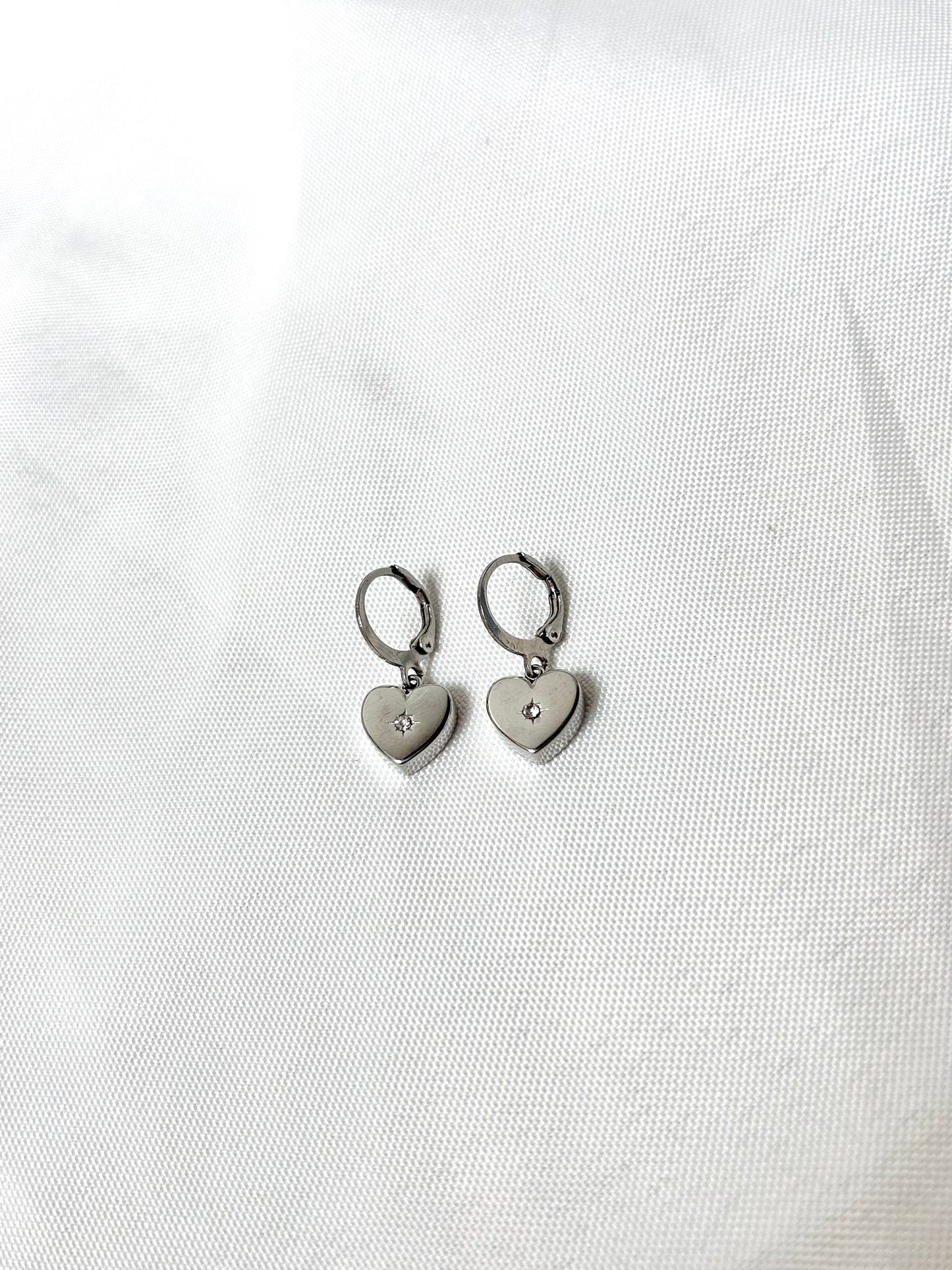 Sparkly Heart Earrings