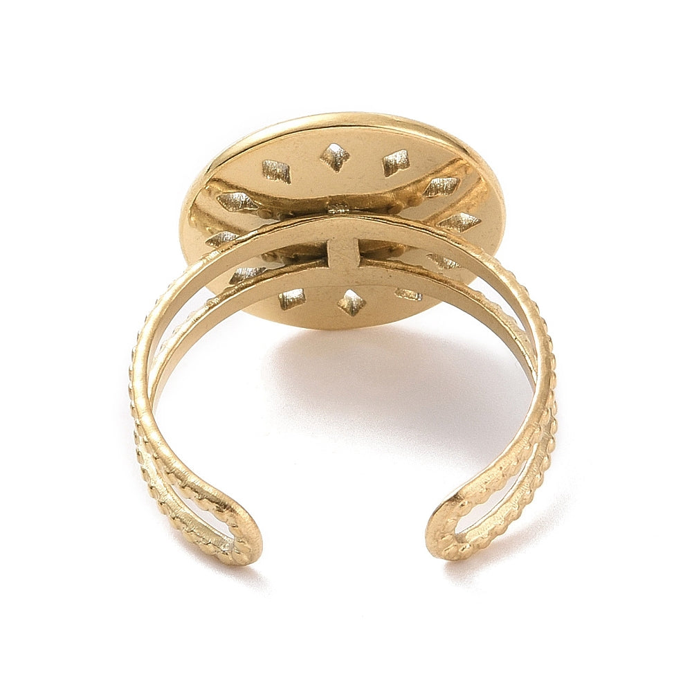 gold adjustable ring