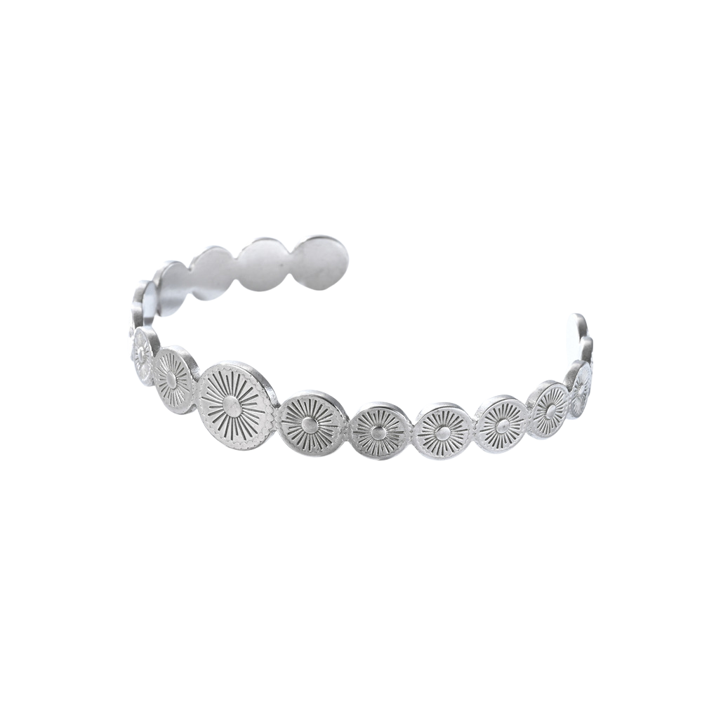 Sun Bangle Silver