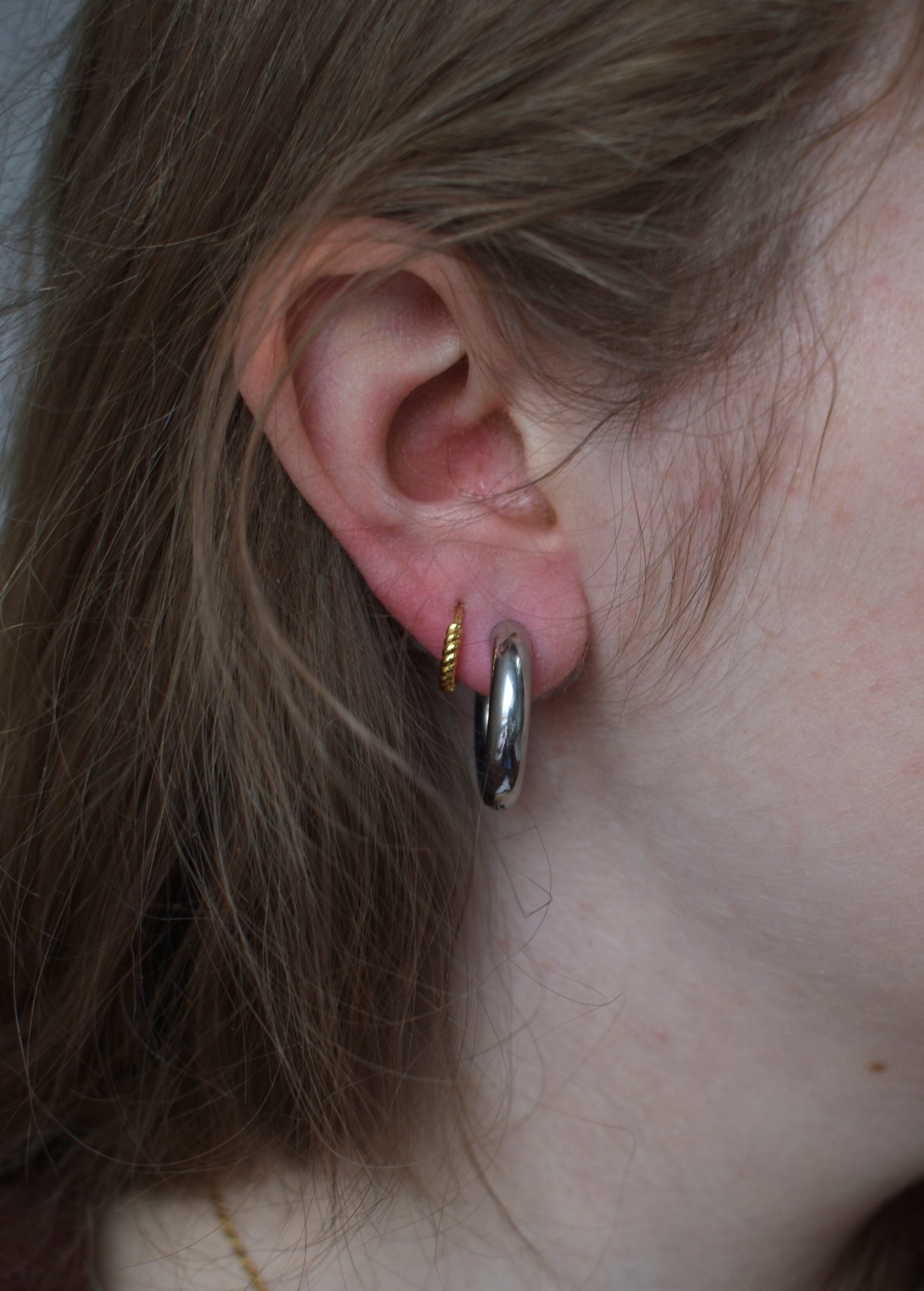 Bulky Hoops Silver 24mm