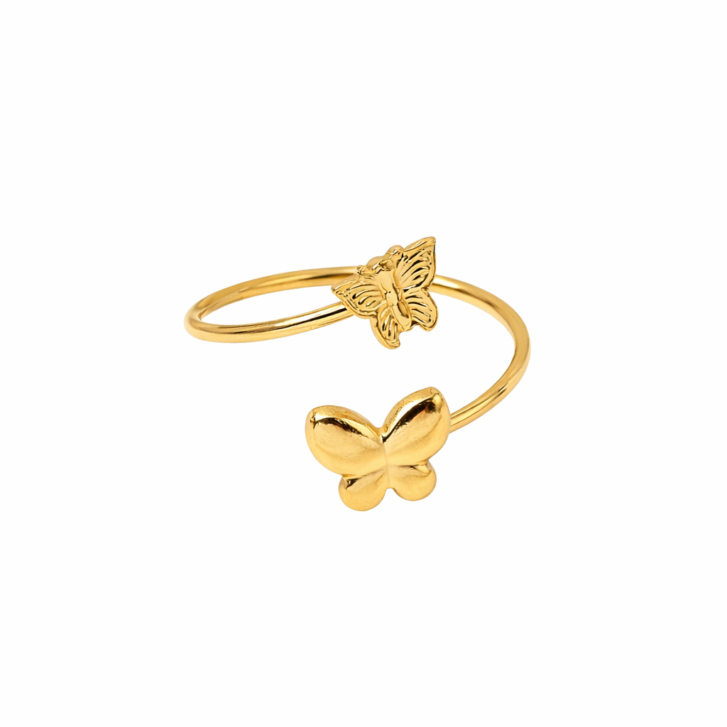 Double Butterfly Ring
