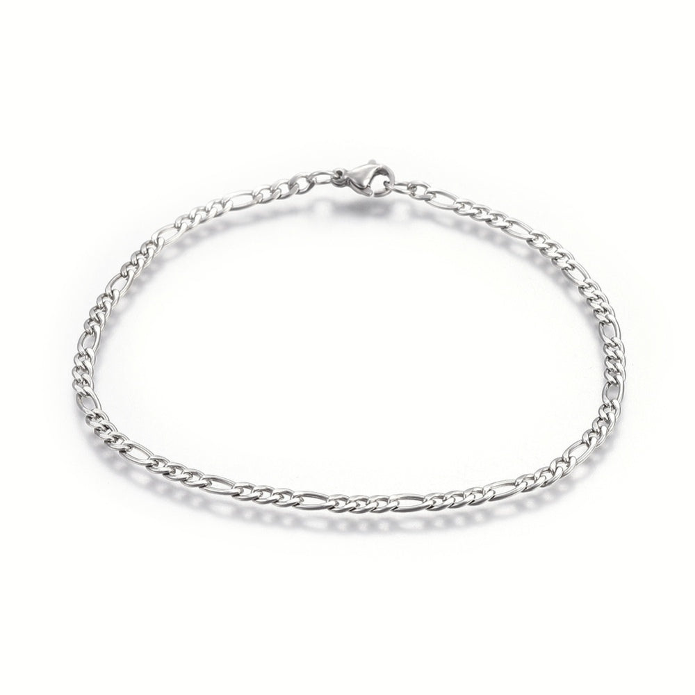 silver stainless steel bracelet