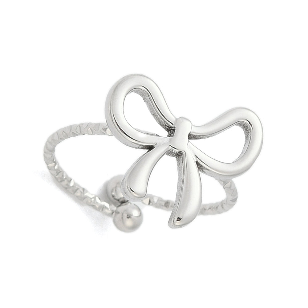 Bow Ring Silver