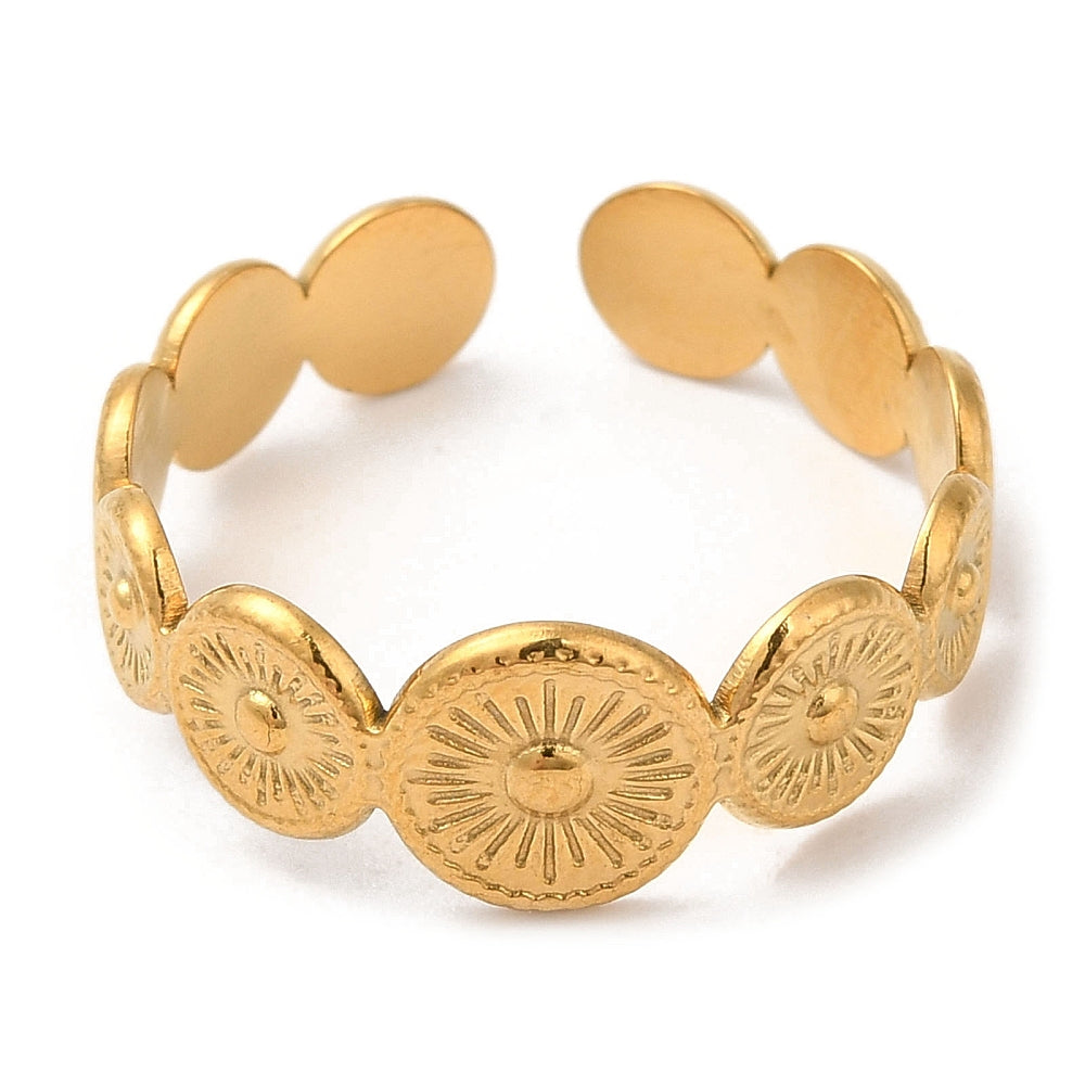gold sun ring