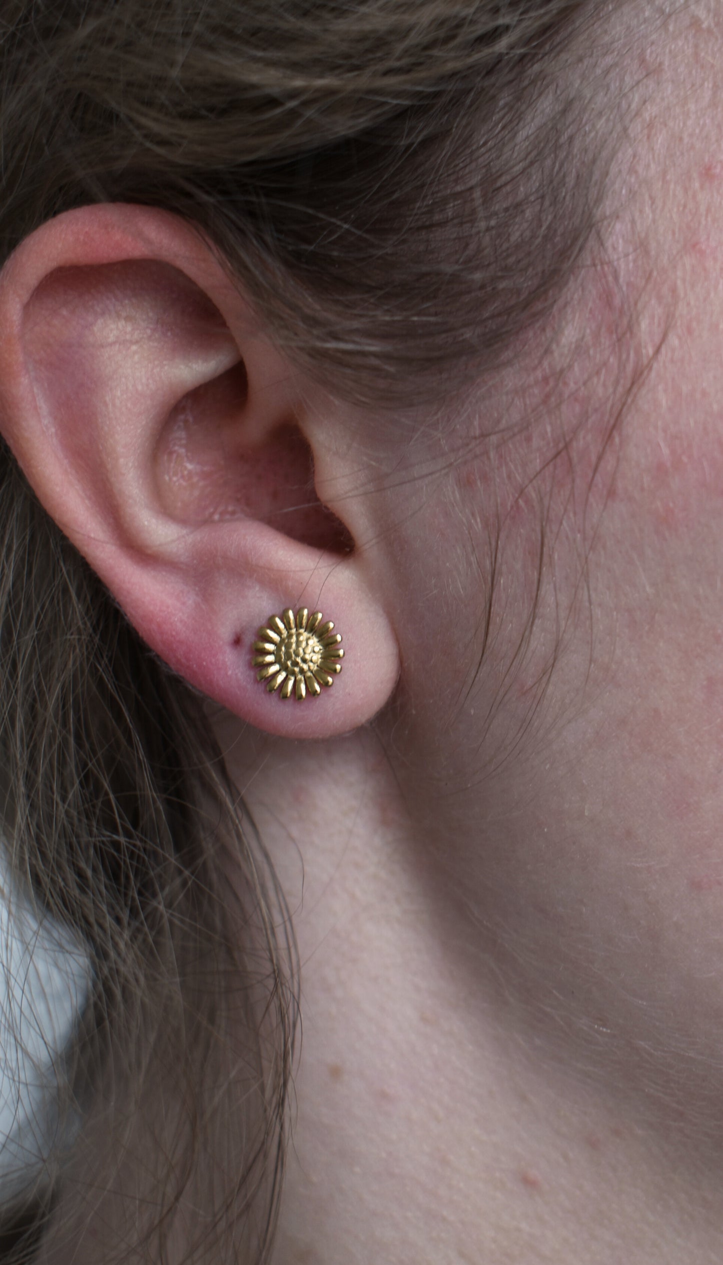 Sunflower Studs Silver
