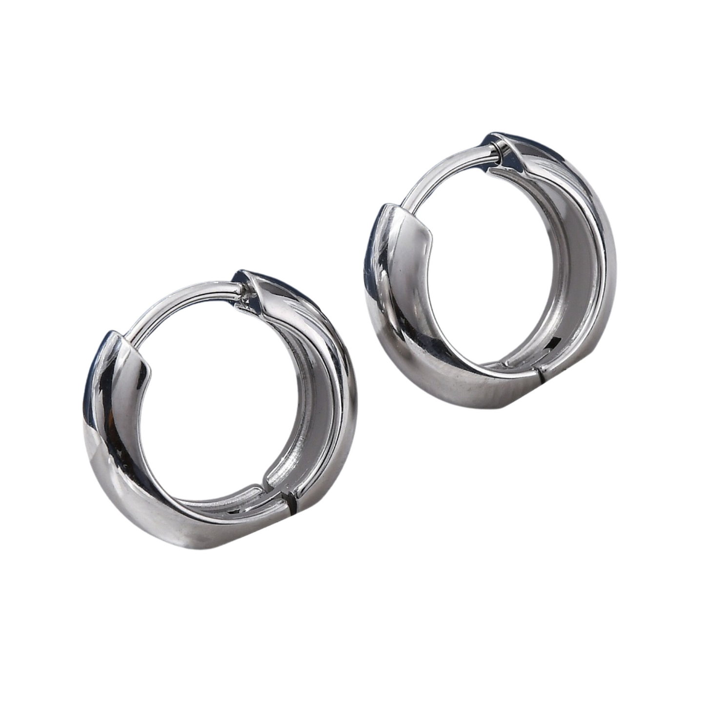 Bulky Hoops Silver 15mm
