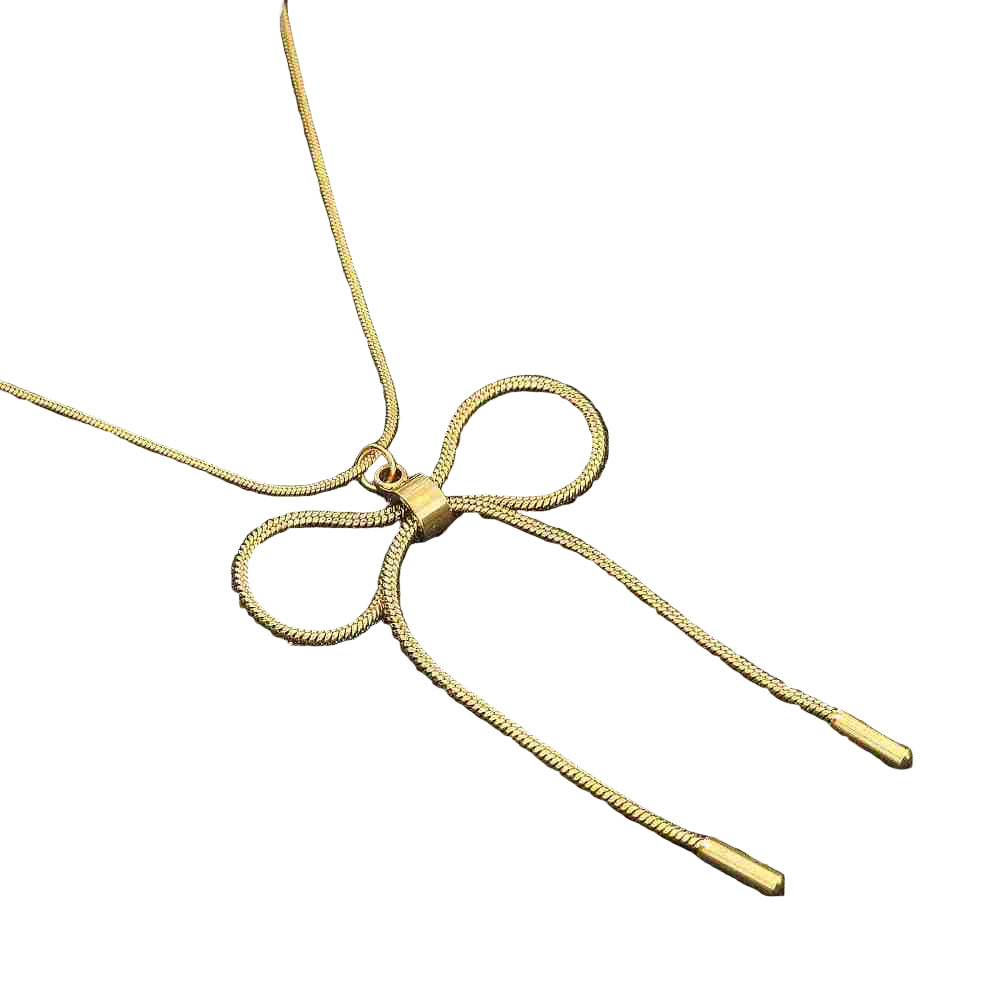 Simple Bowknot Necklace