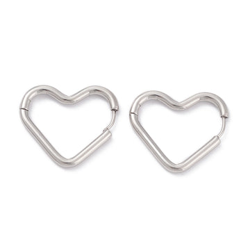 Heart Hoops Silver