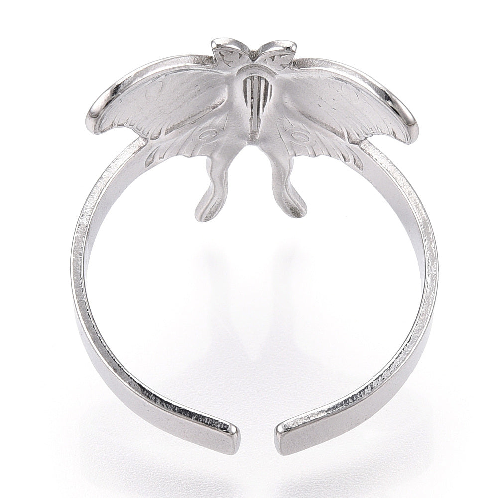 Moth Ring Silver