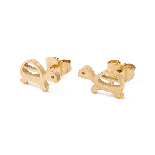 Turtle Studs Gold