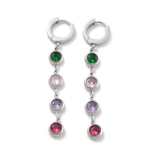 Long Colorful Hoops