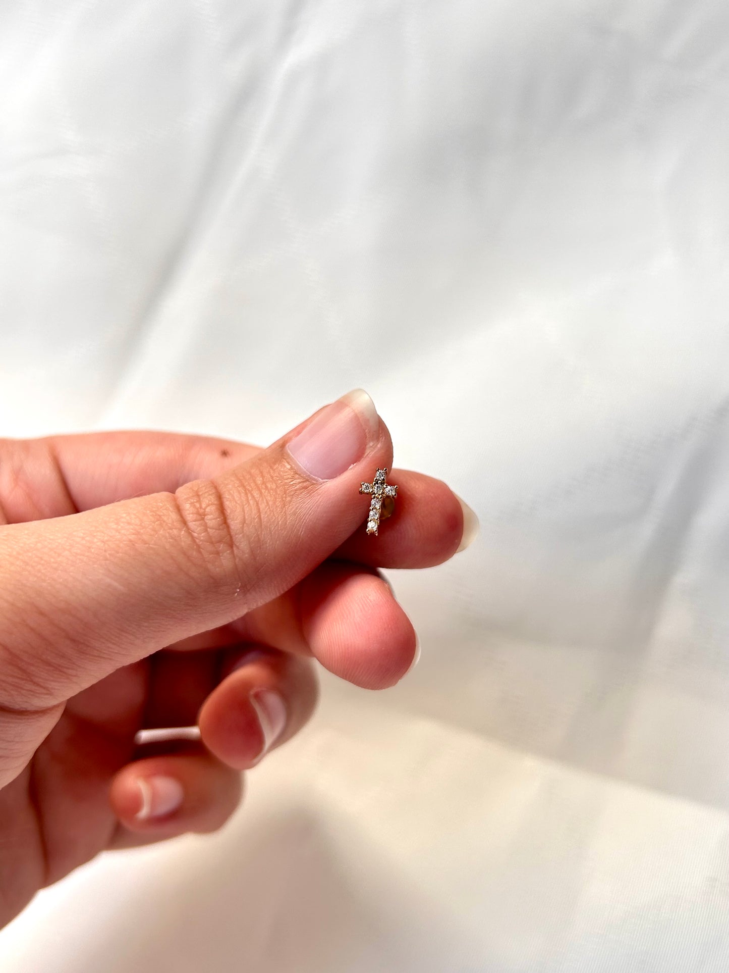 Crystal Cross Piercing