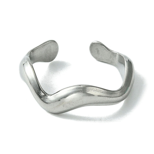 Abstract Ring Silver