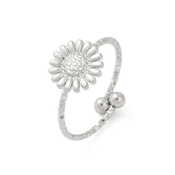 Sunflower Ring Silver