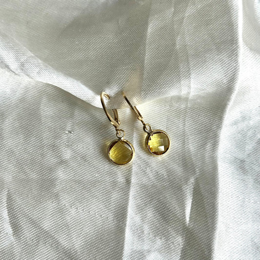 Classy Earrings Yellow